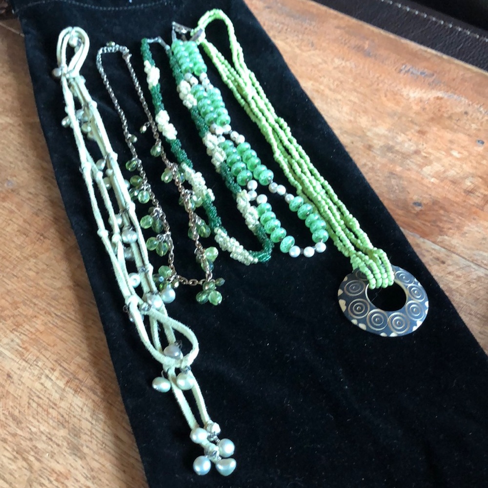 5-pack Lime Green Necklaces